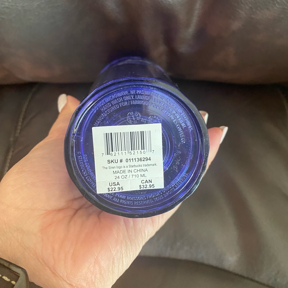 NEW Starbucks Fall 2022 Iridescent Periwinkle Kaleidoscope Tumbler 24oz - Picture 6 of 7
